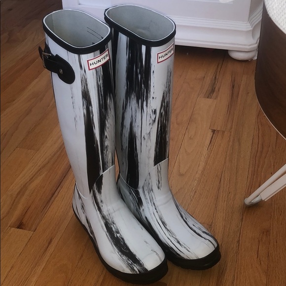 HUNTER BOOTS UNISEX MARBLE 7 MALE 8 FEMALE - Picture 12 of 13